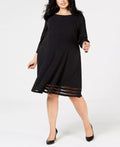 Jessica Howard Women's Fit & Flare Dress Black Size Petite Small