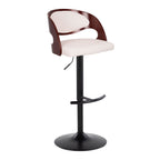 Pino - Mid Century Modern Adjustable Barstool With Swivel (Set of 2)