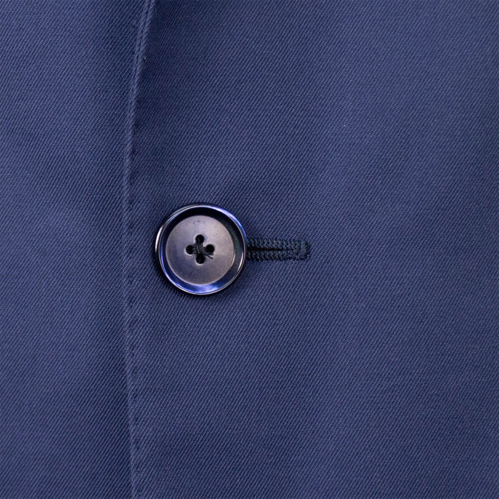 Cotton 3 Roll 2 Button Classic Fit Suit // Blue