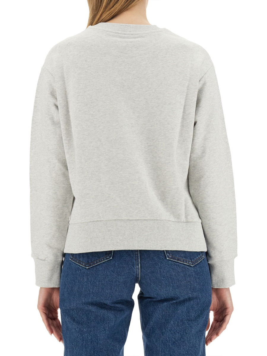 Sweatshirt With Logo Grey