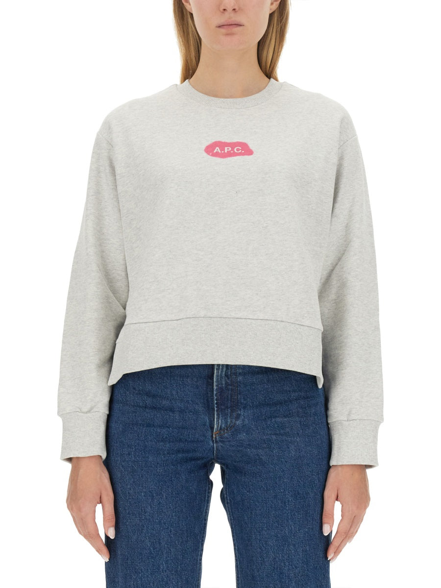 Sweatshirt With Logo Grey