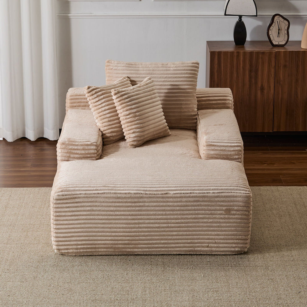 Oversized Chaise Lounge Chair Cozy Cloud Couch With 3 Throw