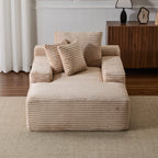 Oversized Chaise Lounge Chair Cozy Cloud Couch With 3 Throw