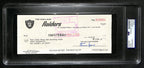 Al Davis HOF Signed/Autographed 8.5x3.5 Bank Check Raiders PSA/DNA 193240