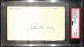 Bill Dickey HOF Signed/Auto 3x5 Index Card New York Yankees PSA/DNA 187229