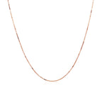 14k Rose Gold Classic Box Chain 0.6mm