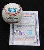 Ellie Rodriquez Signed/Auto Yankees 100th OML Baseball MAB 187058