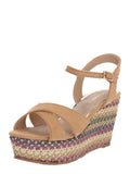 MARIAMARE Women's Brown Nebet Sandals