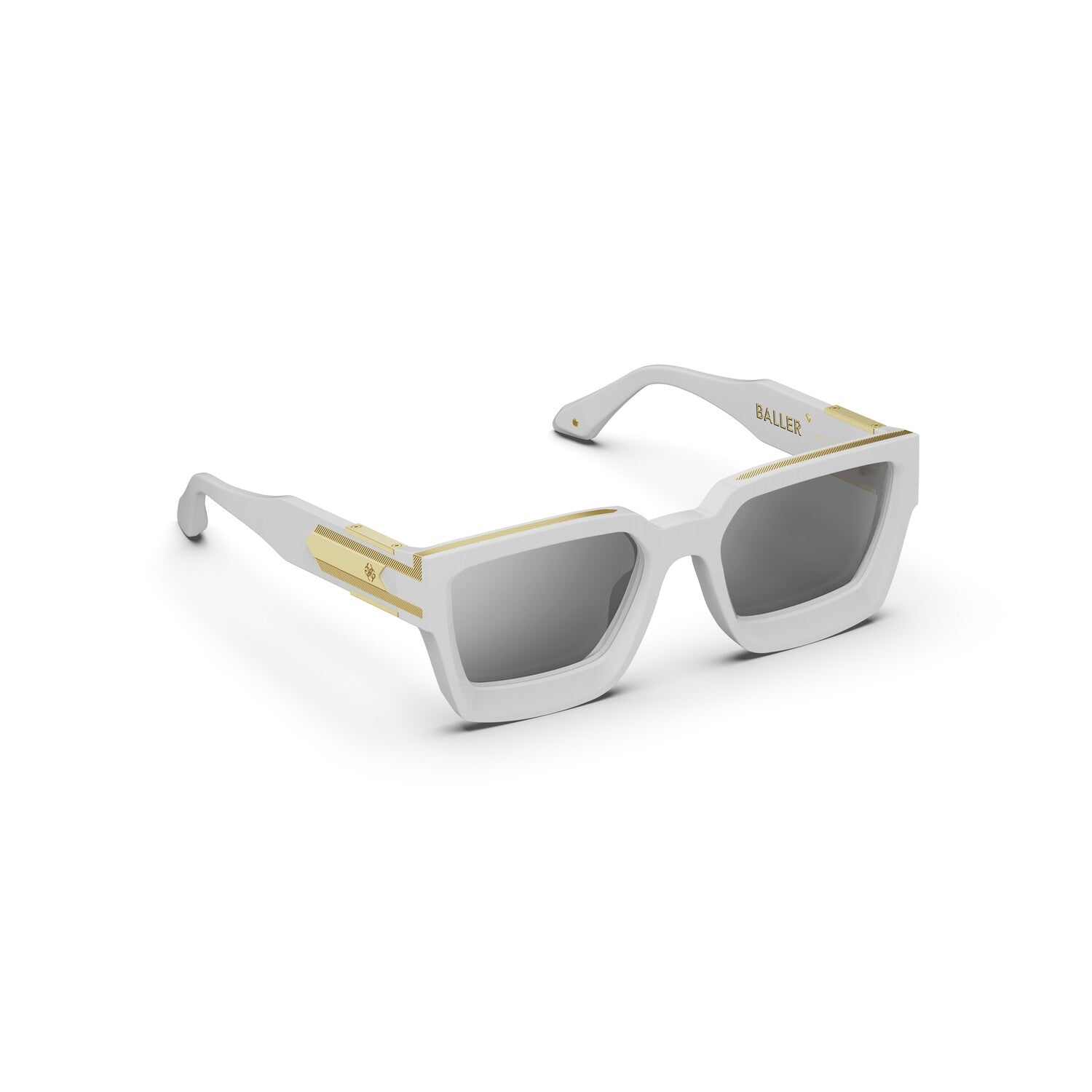 Baller Sunglasses // White