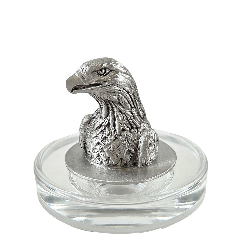 America's 250th Anniversary Eagle Head with Flag Royal Decanter w/ Eagle Head 3D Top-Diamond Accents & 2 Glasses