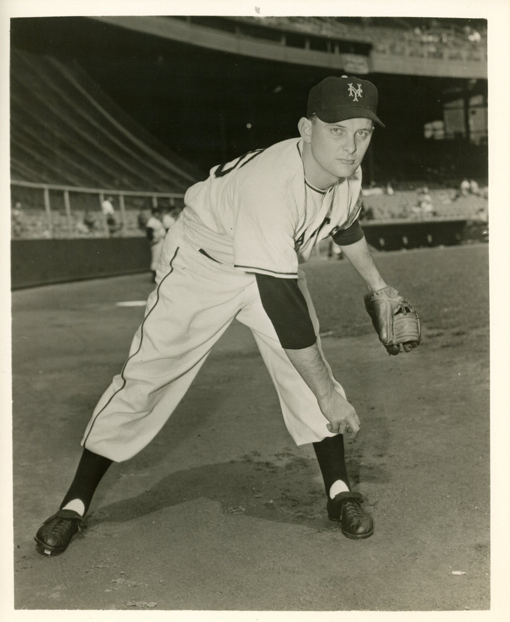 Bill Connelly 8x10 B/W 1952 Press Wire Photo New York Giants