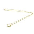 Van Cleef & Arpels // 18k Yellow Gold Vintage Alhambra Mother of Pearl Pendant Necklace // 14.76"-16.14" // Store Display