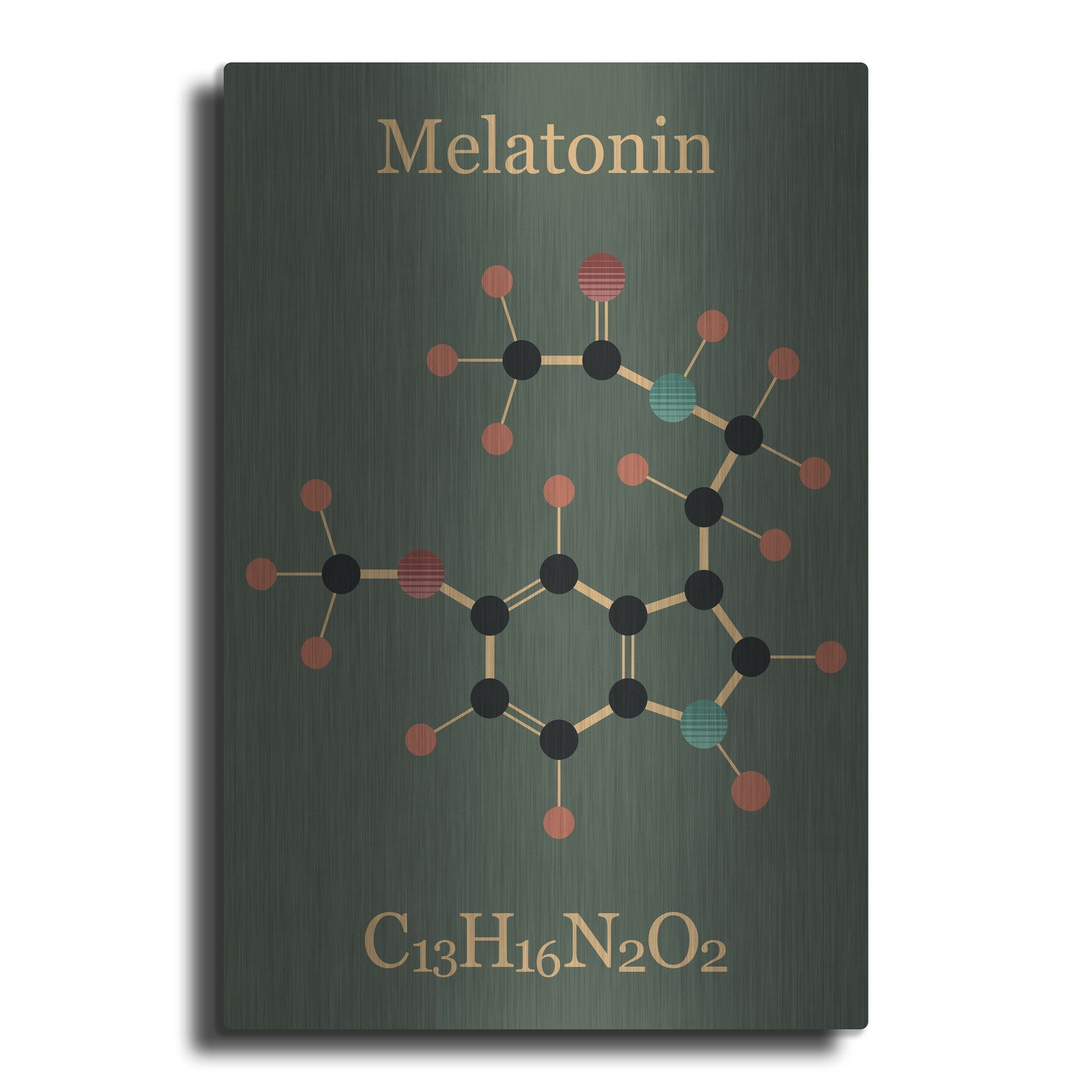 Melatonin Molecule III by Luxe Metal