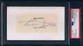 Lou Little CFB HOF Signed/Auto Cut on 3x5 Card Columbia  PSA/DNA 188298
