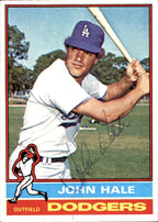 John Hale Autographed 1976 TOPPS Card #228 Los Angeles Dodgers 183465