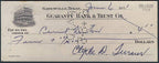 Clyde Turner (d. 1998) Bears HOF Signed/Autographed Check 121465