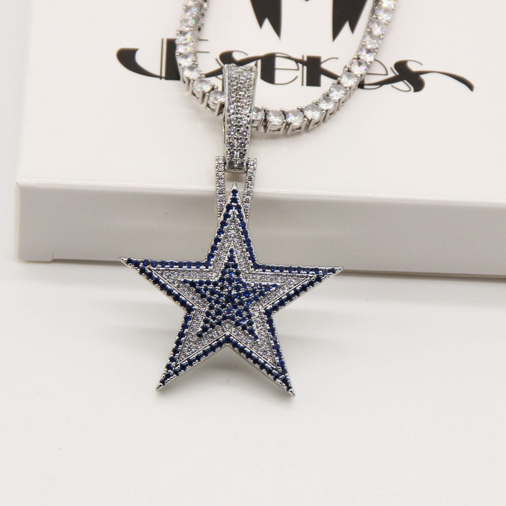 Dallas Cowboys Zircon Star Necklace –   Gift for Game Day, Birthday & Holiday