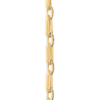 Gold Vermeil .925 Sterling Silver 1/4 Cttw Diamond Bold Octagonal Link Necklace