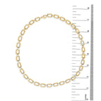 Gold Vermeil .925 Sterling Silver 1/4 Cttw Diamond Bold Octagonal Link Necklace
