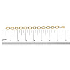 Gold Vermeil 1/10 Cttw Diamond Bold Oval Link Bracelet