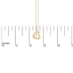 Gold Vermeil Diamond Accent Heart Pendant Necklace