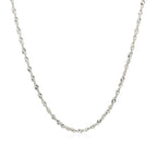 14k White Gold Singapore Chain 1.5mm