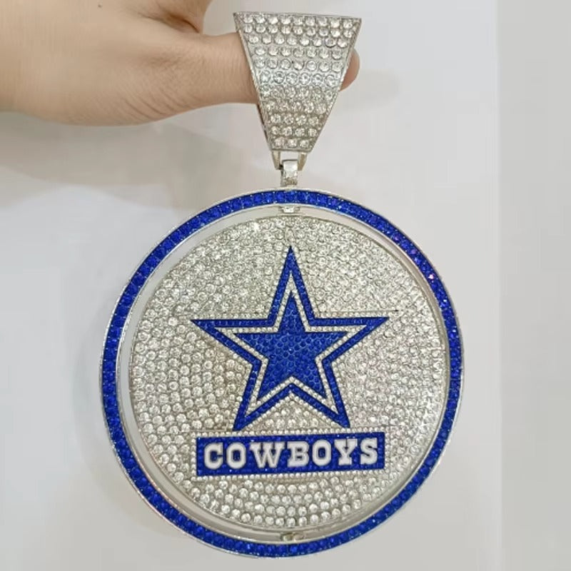 Rotating Sports Team Logo Pendant Necklace –  Perfect Gifts for True Fans