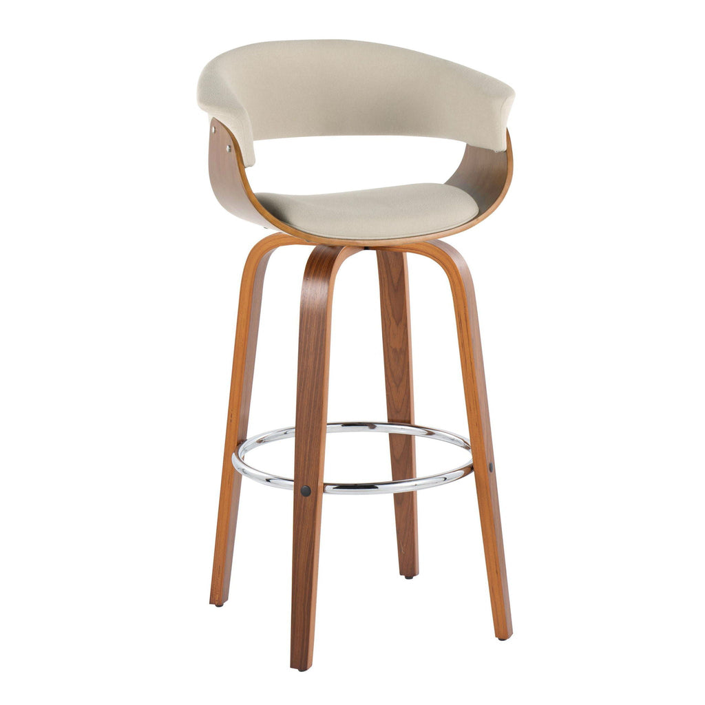 Vintage Mod - Mid Century Modern Fixed Height Barstool