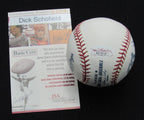 Dick  Schofield Signed/Auto Yankees 100th OML Baseball JSA  186859
