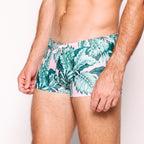 Boyshort Swim Brief // Pink Floral