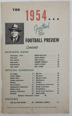 1954 Grantland Rice's Football Guide Cities Service Magazine 190513