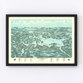 Vintage Map of Lake Winnipesaukee, 1903