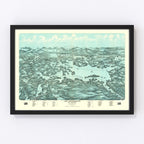 Vintage Map of Lake Winnipesaukee, 1903