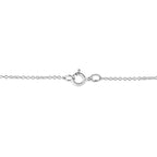 .925 Sterling Silver 1/10 cttw Pave-Set Round-Cut Diamond Open Cross 18" Pendant Necklace (I-J Color, I1-2 Clarity)