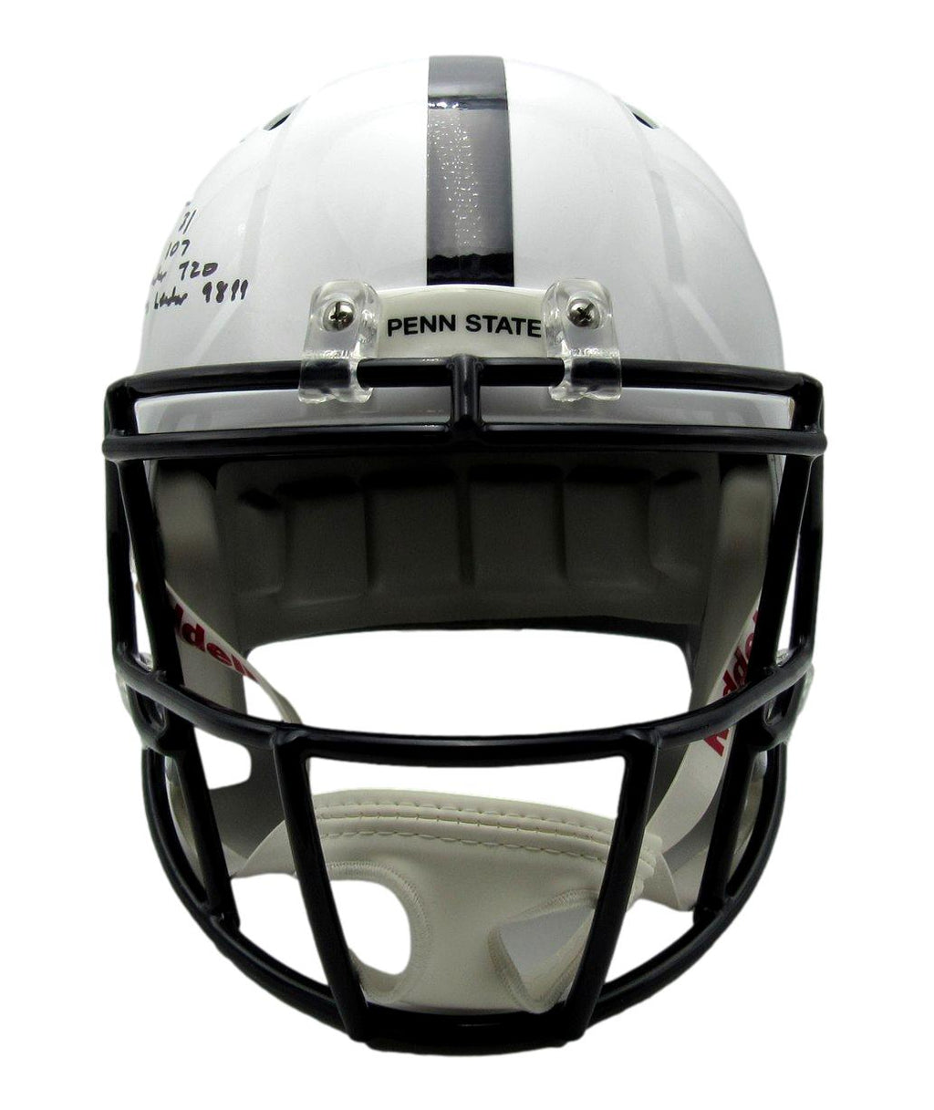 Trace McSorley Signed/Ins Full Size Speed Replica Football Helmet PSU JSA 190345