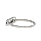 .63ct Diamond Sapphire Ring 14KT White Gold