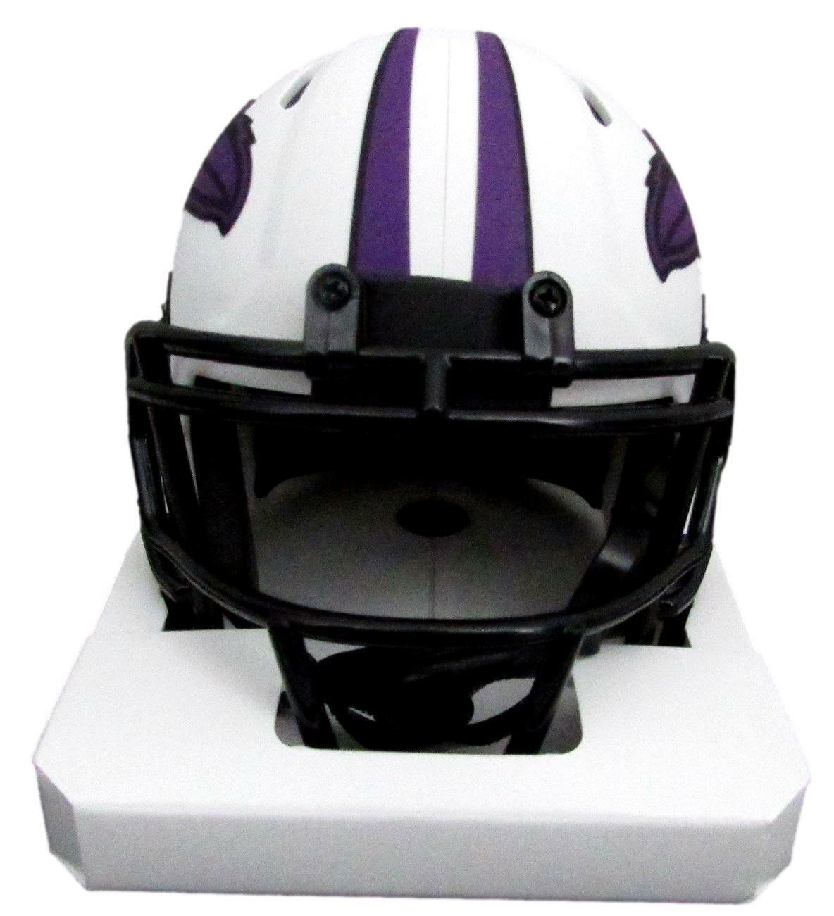 Terrell Suggs Autographed Mini Ravens Lunar Eclipse Football Helmet JSA