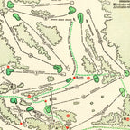 Vintage Map of Augusta National Golf Course, 1954