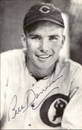 Bill Donovan Chicago Cubs d. 1997 Signed/Auto 3x5  Photo 178195