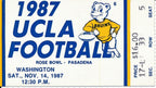 1987 UCLA Bruins vs. Huskies Washington Football TROY AIKMAN  Ticket  148644