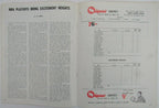 1971 NBA Playoffs Philadelphia 76ers vs Washington Bullets Game Program 156968