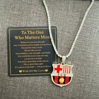 Customized Gifts Barcelona F.C. Pendant Necklace Chain for Football Fans