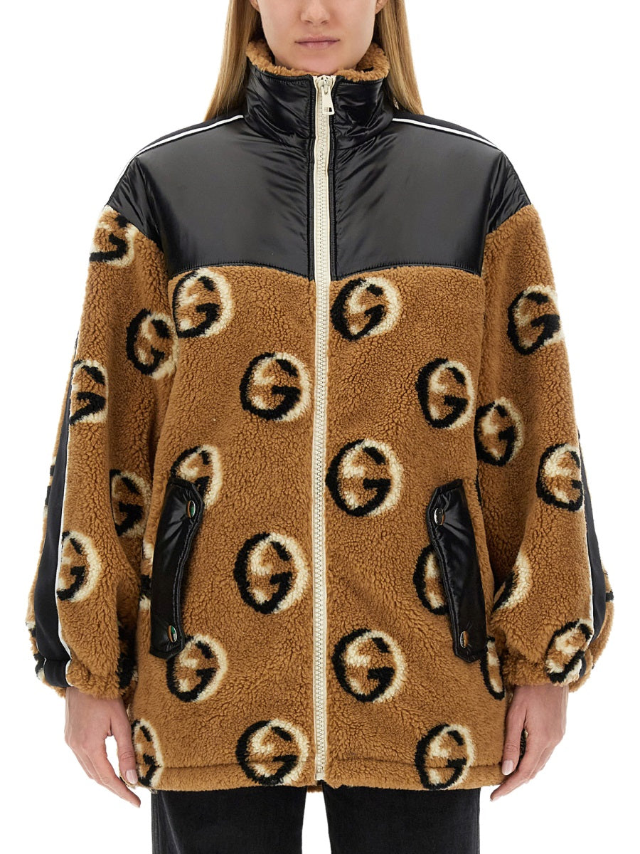 Gucci Women Jacquard Zipper Jacket