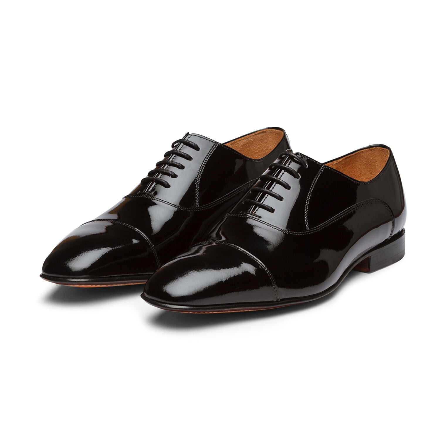 Captoe Oxford // Black Patent Leather