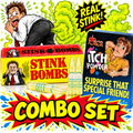 36 Stink Bombs + 1 Itching Itch Powder Pack - COMBO GaG Prank Joke Set