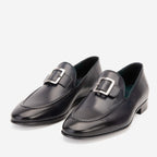 The Astoria Navy Buffalo Leather Men’s Loafer