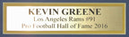 Kevin Greene HOF LA Rams Signed Jersey w/ Photos Framed JSA 157655