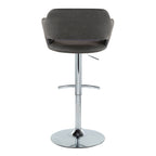 Margarite - Contemporary Ajustable Barstool With Swivel (Set of 2)