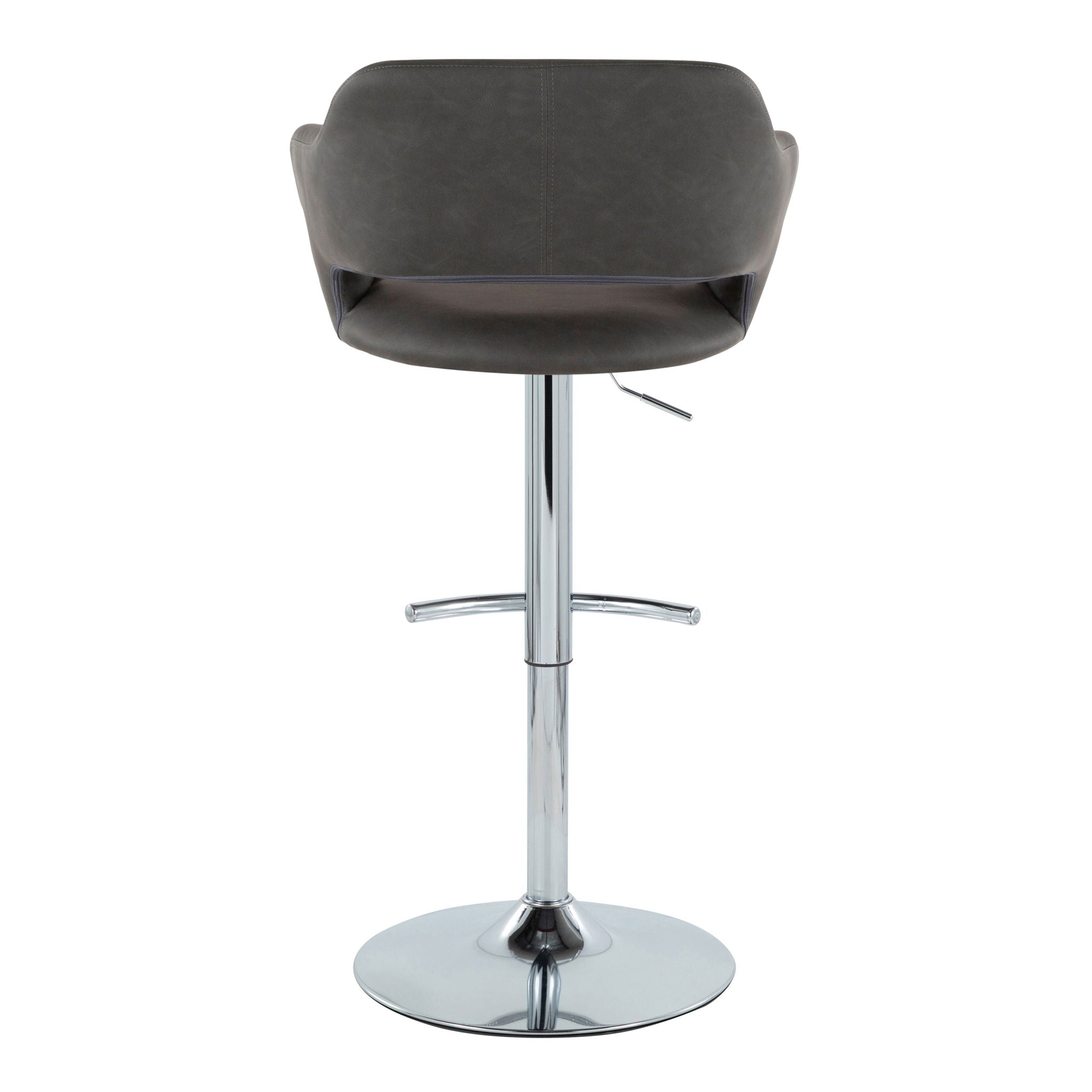 Margarite - Contemporary Ajustable Barstool With Swivel (Set of 2)
