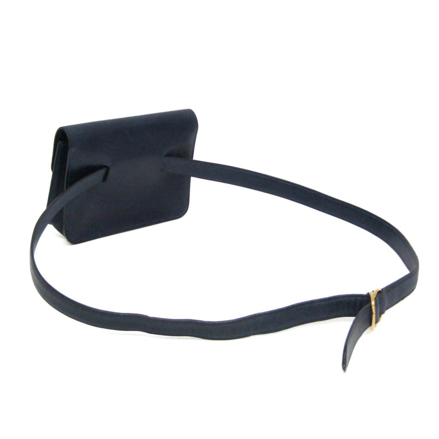 Hermès // Box Calf Leather Pochette Belt Bag // Navy Blue // Pre-Owned